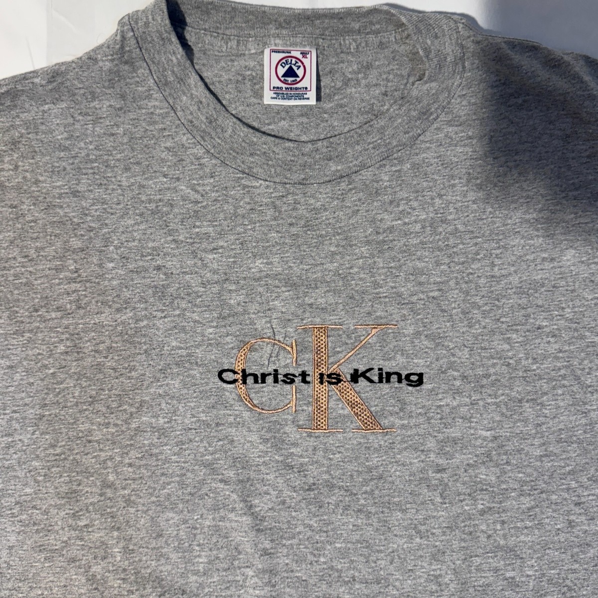 Vintage Christ Is King Tshirt XL 90s Religious Christian