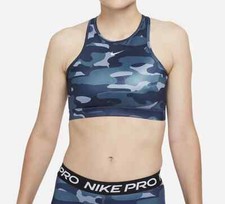Nike Women  s Ashen Slate/Navy Camo Swoosh MS 1-Piece Pad Bra DD1199-493 S/M/L