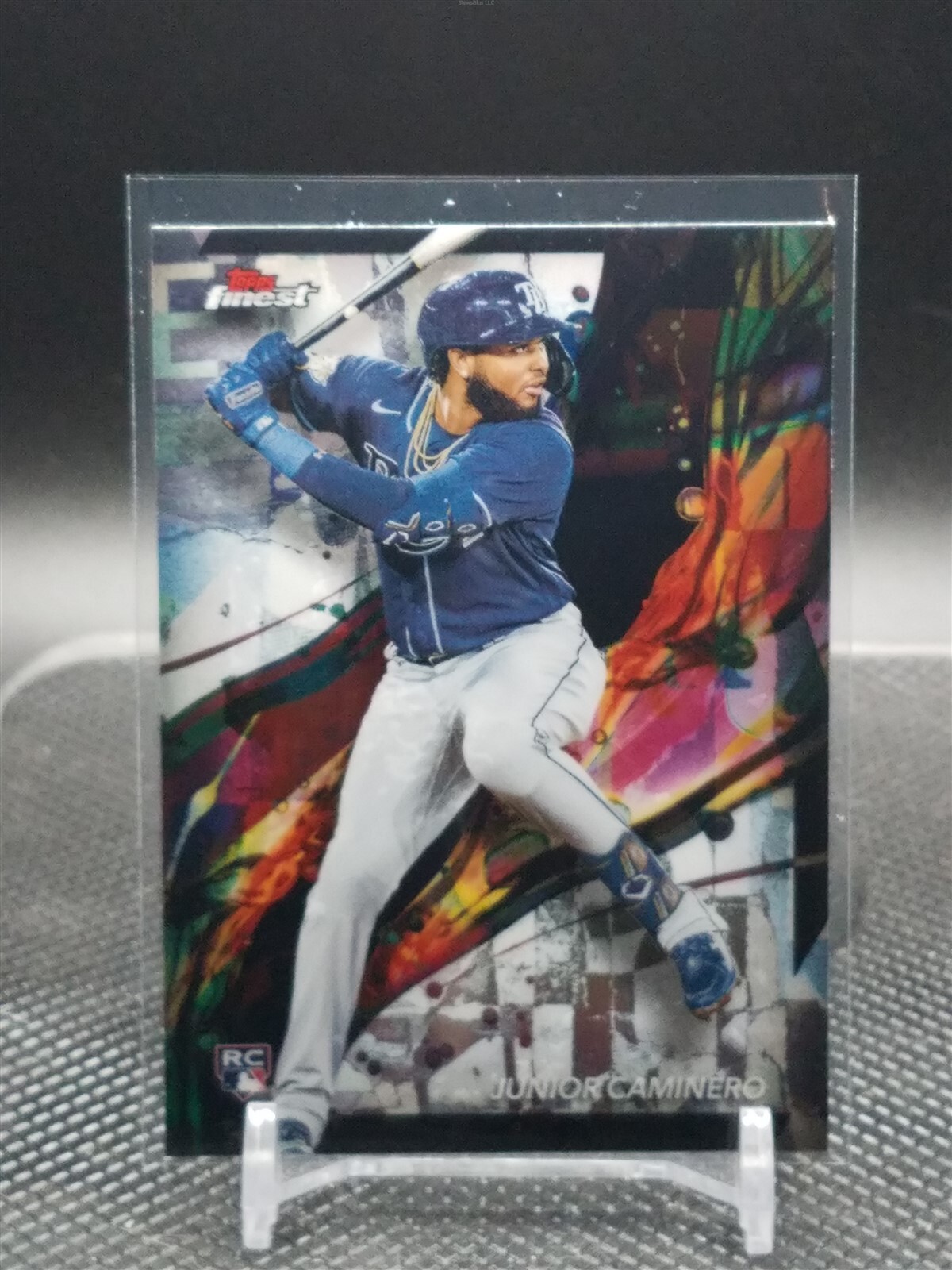 2024 Topps Finest Junior Caminero Common #24 Refractor Rays RC