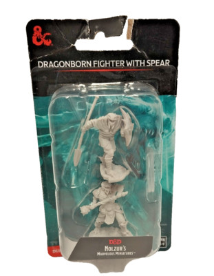 D&D Nolzur's Marvelous Miniatures: DragonBorn Fighter with Spear - Neu 2.Wahl *