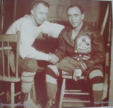 NHL HOCKEY PHOTO PRINT ROY WORTERS NEW YORK AMERICAN GOALIE 