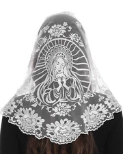 Catholic Church Mantilla Religious Orthodox Prayer Veil Chapel Wedding First ...