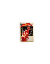 1988-89 OPC hockey , Joe Nieuwendyk, rookie, #16, plus 96-97 Pinnacle autograph