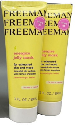 (PACK OF 2) - Freeman Energize Jelly Facial Mask, 3 fl oz