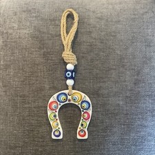 Turkish Blue Evil Eye Hamsa Hand Amulets Wall Hanging Protection Decor