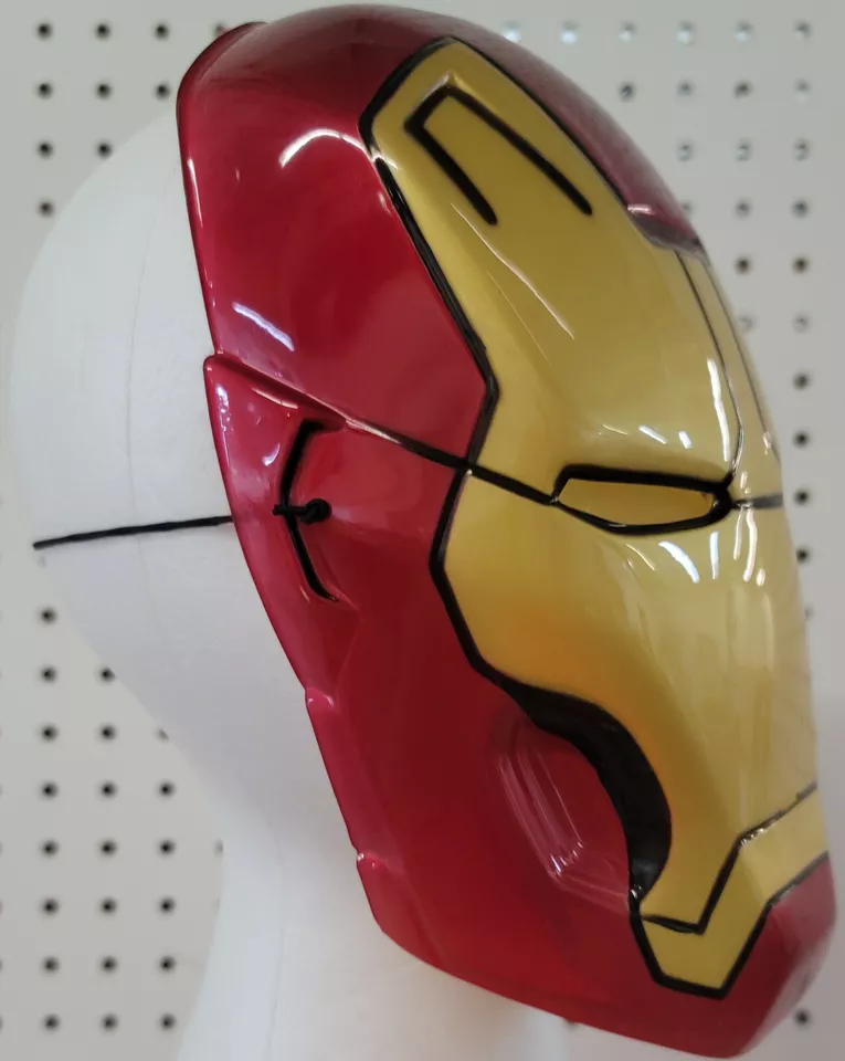 MARVEL AVENGERS IRON MAN PLASTIC PVC CHILD MASK - Image 3 of 3