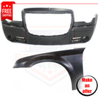Front Bumper Cover & Fender Kit 2pc primed for 2005-2010 Chrysler 300 C