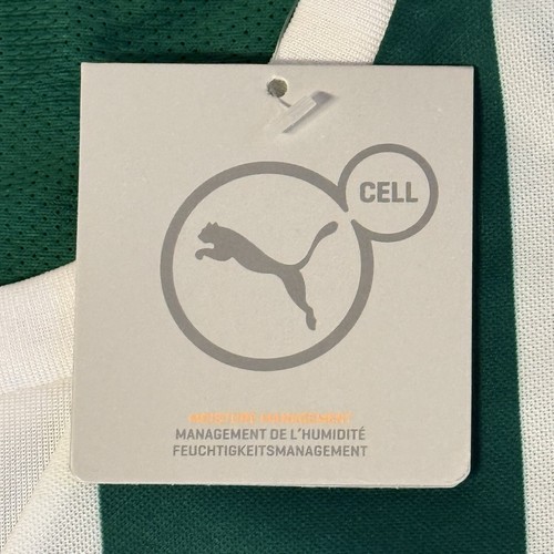 Puma Dry Cell Striped Short Sleeve T-Shirt Power Green White UK XXL 2XL - Bild 4 von 19