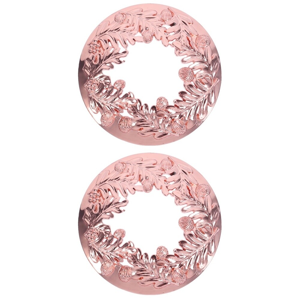 2 Pack Metal Jar Candle Toppers Creative Cover Decorative Candles Pine