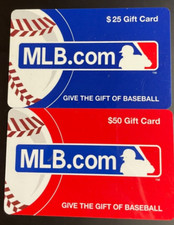 MLB Baseball Lot of 2 Gift Cards No Value $0 Collectable