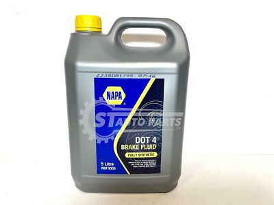 NAPA DOT 4 BREMS- & KUPPLUNGSFLÜSSIGKEIT 5 LITER TOP QUALITÄTSPRODUKT