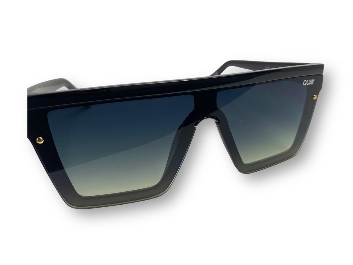 QUAY // ltd ed saweetie collaboration retro-mod sleek rimless smoke fade lens Quay Fade Sunglasses Saweetie X Quay Sunglasses Collection  main image 2