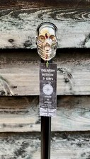 Antique Skull Handle Walking Cane Wooden Shaft Gothic Style Handmade Stylish New