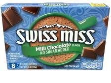 Swiss Miss Milk Chocolate Flavored No Sugar Added Hot Cocoa Mix 5.84 oz