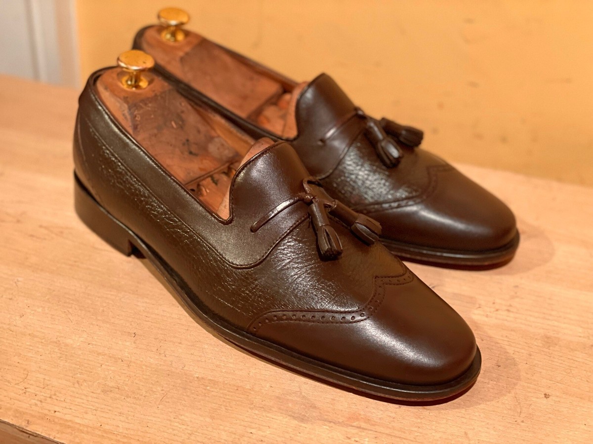 Mezlan Nicholas Tassel Loafers Men\'s 13 M Brown Leather Slip On Classic Shoes Mens Mezlan Dark Brown Tassel Loafers Cap Toe Size 13 M | eBay main image 4