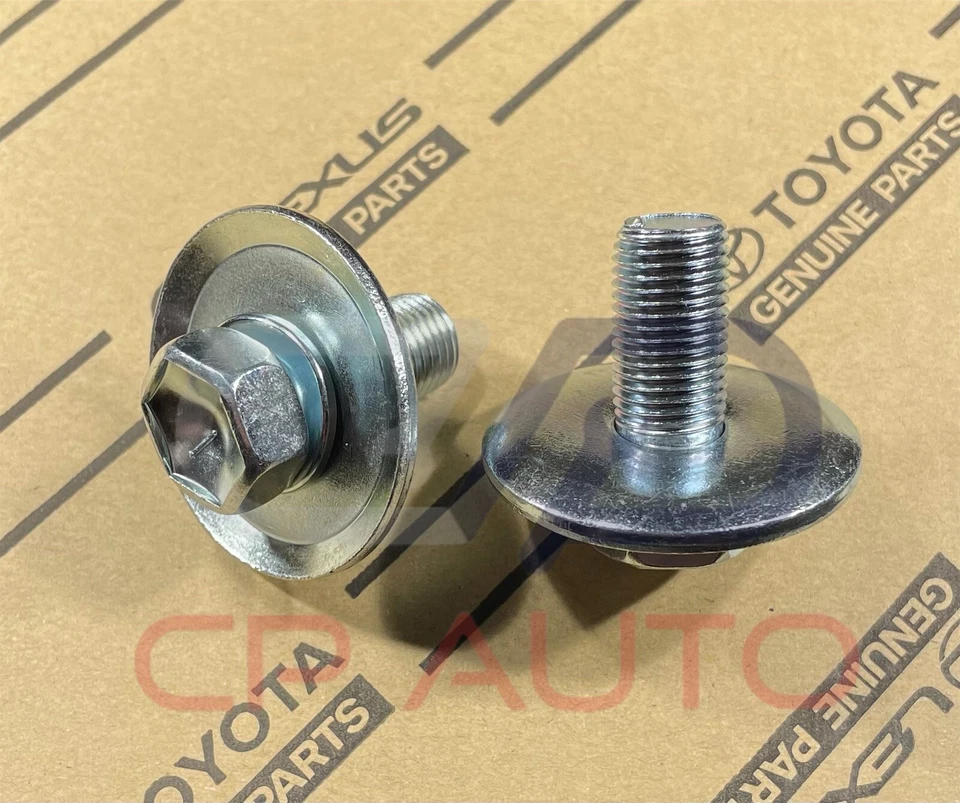 88 - 90 TOYOTA LAND CRUISER FJ62 SHOCK ABSORBER BOLT W/ WASHER QTY 2 OEM NEW - Image 3 of 4