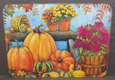 New Tempered Glass Multi-Purpose Kitchen Board Cutting Chopping Flowers Pumpkins