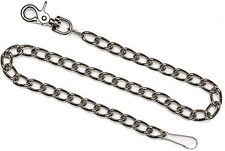 Heavy Fat Chain Bikers Wallet Chain Keychain Punk Goth Jeans Leather Strap