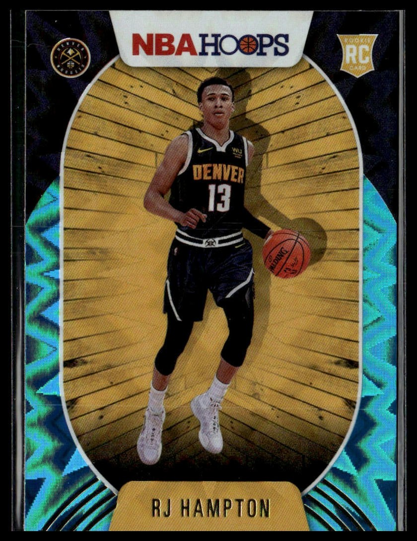 RJ Hampton 2020-21 Hoops Teal Explosion #239 RC Denver Nuggets