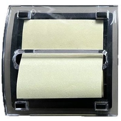 Pull Out Sticky Notes Dispenser Clear Plastic Note Paper Organiser For Office