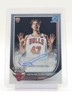LACHLAN OLBRICH 2025-26 BOWMAN CHROME ROOKIE AUTO BASE #BCA-LO BULLS B Q7302