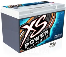 XS Power D3100 5000 Amp AGM Power Cell Car Audio Battery + Terminal Hardware