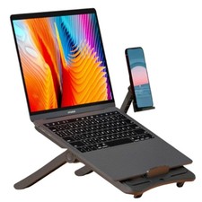 2 IN 1 Laptop Stand Adjustable Computer Stand for Desk Ergonomic Holder up 17"