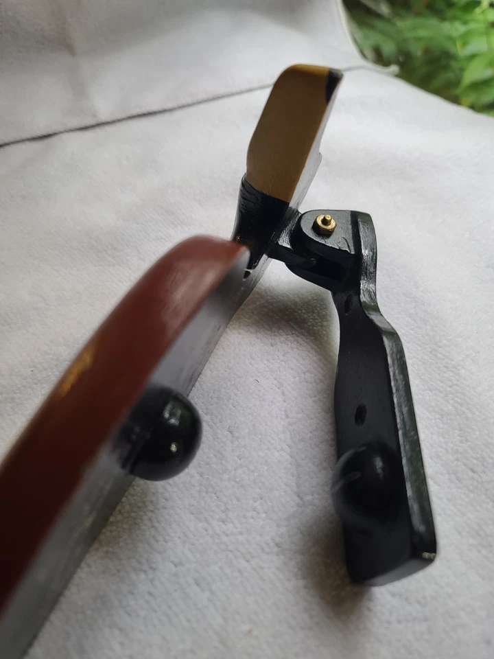 Pomo de puerta de hierro forjado de 7", pintado a mano y firmado pato mallardo Foto 3 de 4