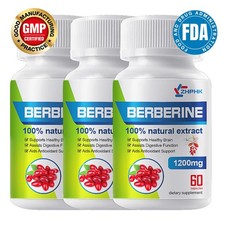 Berberine hard capsules help improve intestinal health and inhibit bacteria 60p