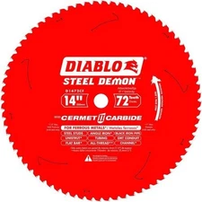 Diablo D1472CF 14" x 72T Diablo Steel Demon Metal Cutting Blade 1" Arbor