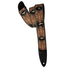 PRS 2" Custom Jacquard Birds Fleur Strap, Peach