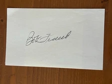 BOB FRIEND (1951) autographed 3 x 5 index card MLB Guaranteed to Pass