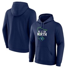 Men's Navy Minnesota Timberwolves Pick  Roll Coverage Pullover Hoodie