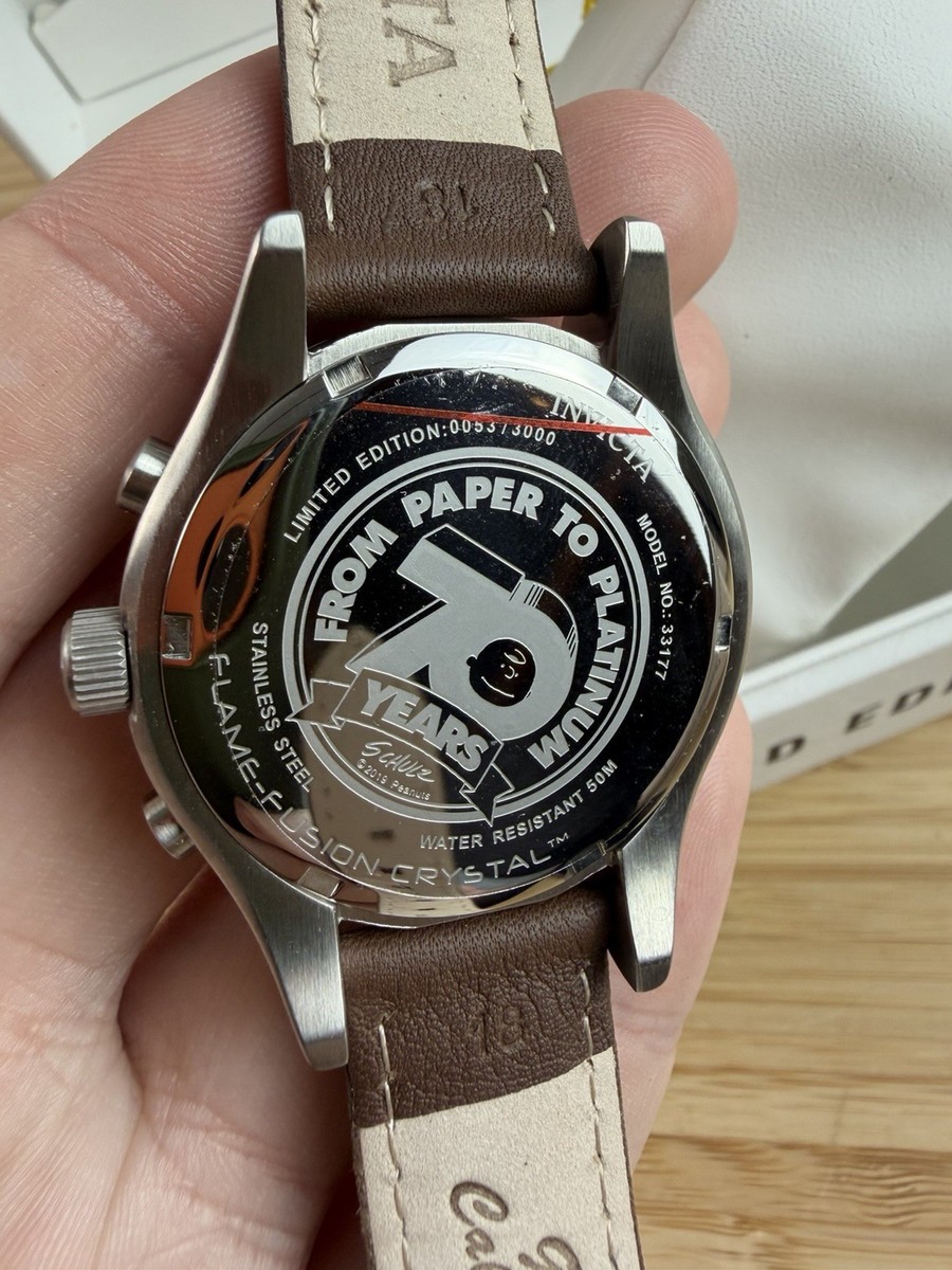 INVICTA LIMITED EDITION PEANUTS SNOOPY WATCH QUARTZ 33177 RARE NEW