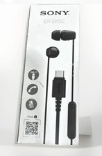 Sony IER-EX15C In-Ear USB-C Earbuds Black w/ Volume Control  Built-in Mic