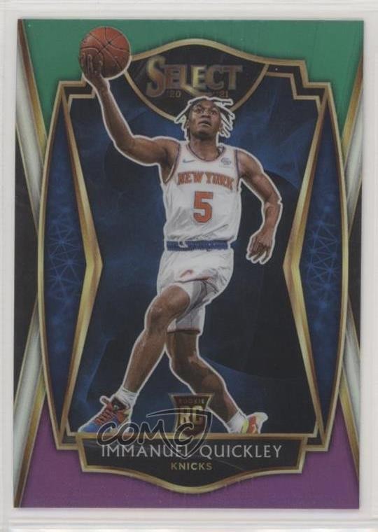 2020 Panini Select Premier Level Green White Purple Prizm Immanuel Quickley 1b8