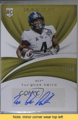 2018 Panini Immaculate Collegiate 32/49 Tre'Quan Smith Rookie Auto RC READ 0u7