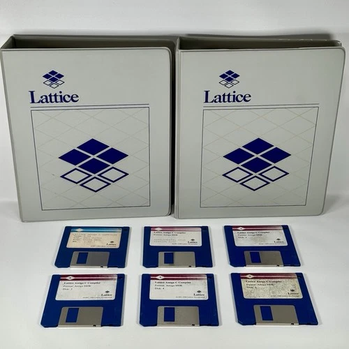VTG Lattice C Development System AmigaDOS (5) 3.5" Floppy Disk With Manuals