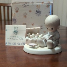 Precious Moments You Will Always Be A Treasure Boy Figurine 1997 Members Only B…