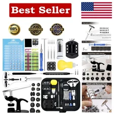 Complete Watch Repair Tool Set: 145 pcs for Repairs, Replacements & Maintenance