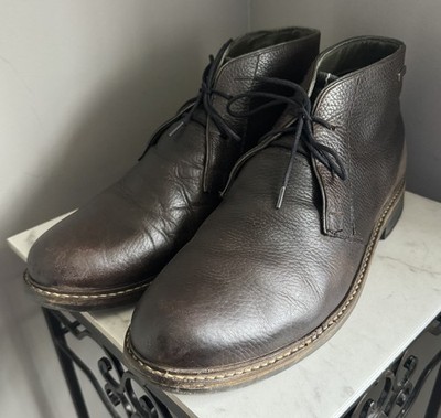 Barbour Mens Brown Mocha Readhead Leather Chukka Boot Shoes UK 10 US 11 EU 44.5
