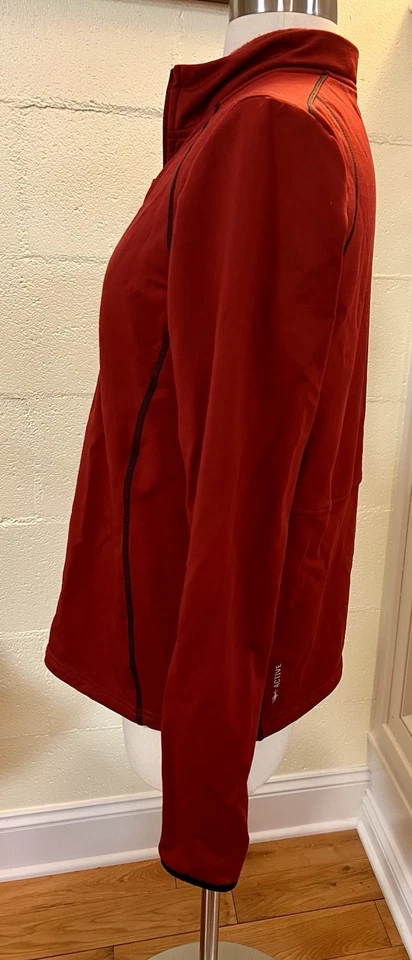 Smartwool Mujer Vellón Activo 1/2 Cremallera en Rojo (Grosella) Talla Mediana Venta al por menor $160 Foto 4 de 4