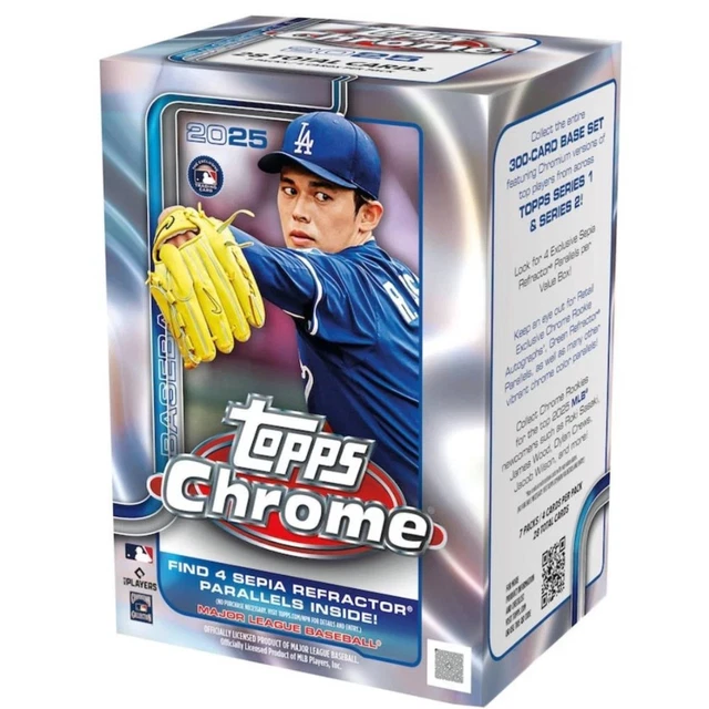 RIP & SHIP - 2025 Topps Chrome Baseball Blaster Box