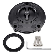 CNC BOUCHON DE RESERVOIR NOIR pour Ducati 748-1198 Monster / Cagiva Mito 125