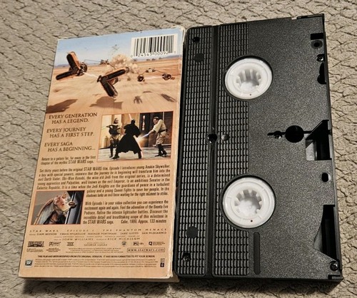 Star Wars The Phantom Menace 2000 VHS Tested Plays - Foto 8 di 11