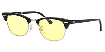 Ray-Ban Authentic Clubmaster RX5154 2000 Sonnenbrille mit hellgelben Gläsern