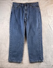 Levi's 550 Jeans Mens 40x30 Blue Relaxed Fit Straight Leg Dark Wash Denim