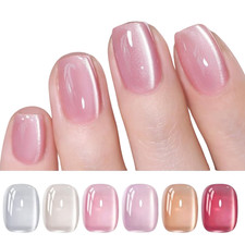 Magnetic Gel Nail Polish Water Light Cat Magnetic Eye Jelly Pink Glass Crystal G