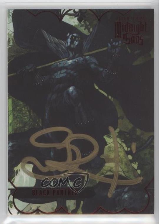 2023 Fleer Ultra Midnight Sons Red by Simone Bianchi Black Panther #7 Auto 1q9k