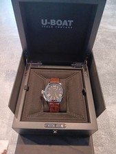 U-Boat 8893 Classico 42 Tungsten Watch with Dark Brown Strap Watch